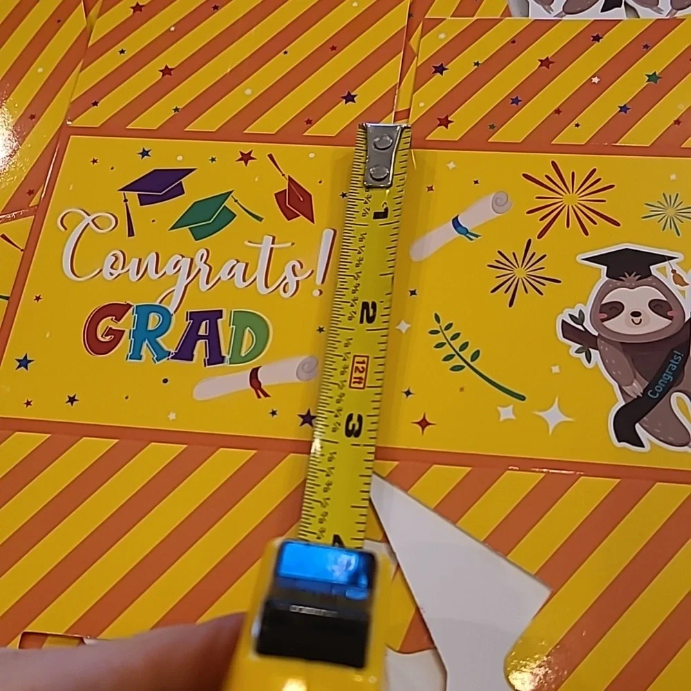 8 Graduation Party Favor Boxes - Yellow NEW!